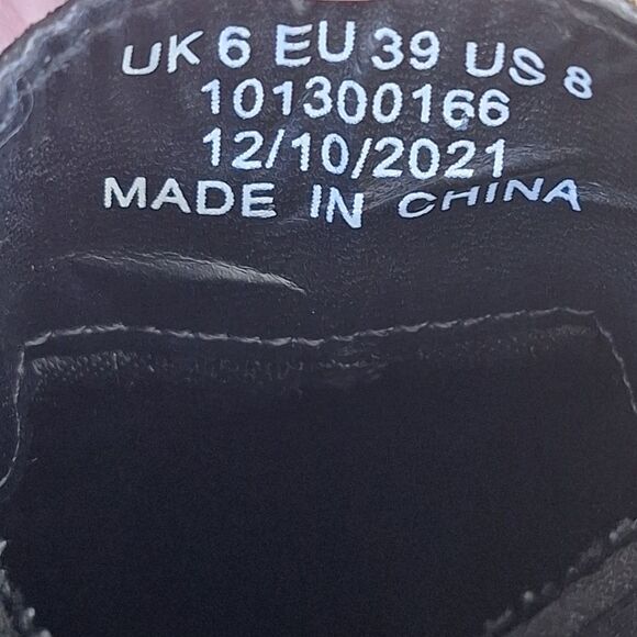 ASOS Chunky Heel Boots Black Suede Chelsea US size 8 - Picture 5 of 16